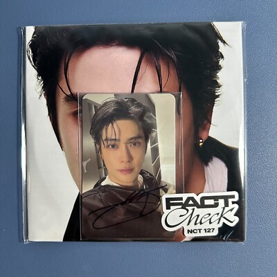 NCT 127 Fact Check Signed Photocard with Album Doyoung Jaehyun Haechan