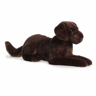 Aurora - Large Brown Super Flopsie - 28" Chocolate Lab - Ado