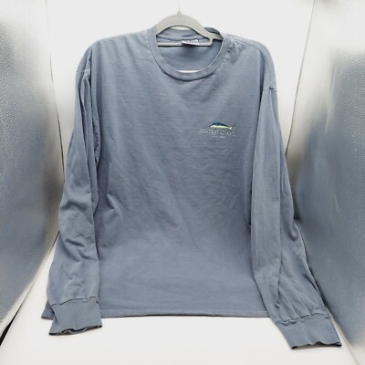 Roatan Island Honduras Mens Site XL T Shirt Long Sleeve Blue READ