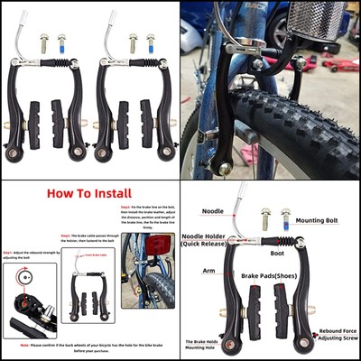 V Brakes for Bikes Linear Set LITEONE Mountain Bike Front and Rear MTB BMX