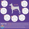 SUNFURA Full Body Dog Coat - Warm Fleece Jacket for Medium Dogs, Turtleneck Winter Coats with Harness, Reflective Dog Snowsuit Windproof Puffer Jackets with Legs for Boston Terrier, Hot Pink M