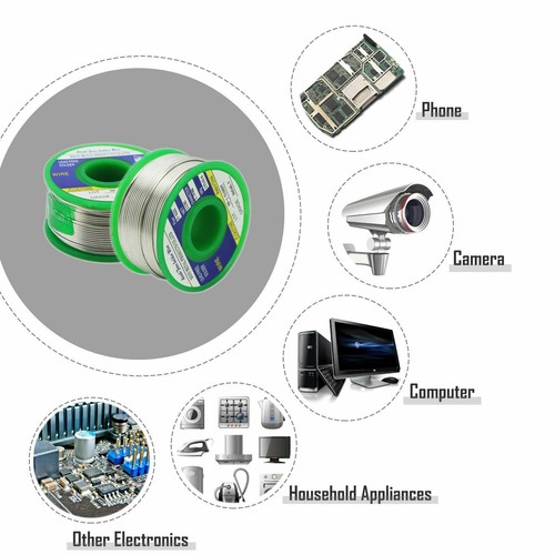 Lead Free Solder Wire Sn99.3 Cu0.7 with Rosin Core for Electronic 100g/3.5oz 1mm