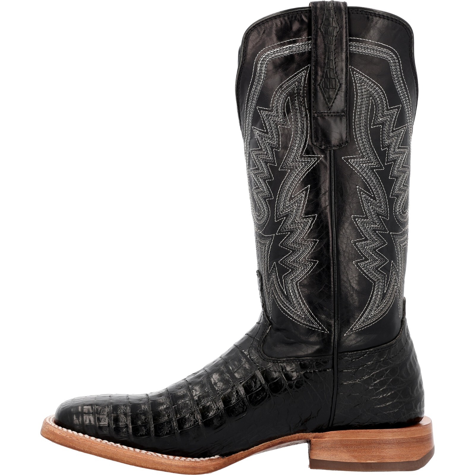 Pre-owned Durango Boots Durango® Prca Collection Caiman Belly Western Boots Ddb0470 - All Sizes - In Black Stallion