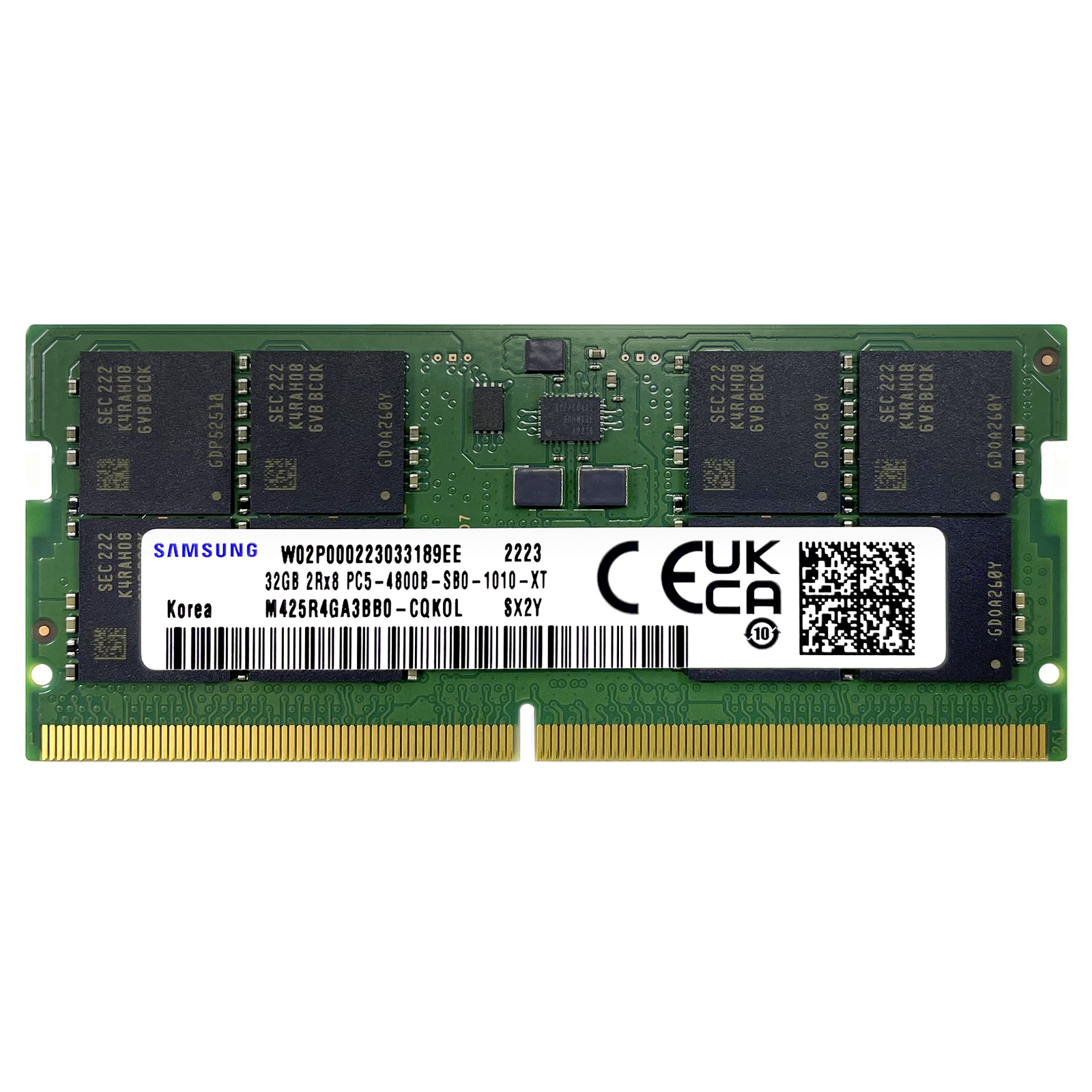Samsung 32GB PC5-38400 DDR5 4800 MHz SODIMM Laptop Memory Samsung 32GB PC5-38400 DDR5 4800 MHz SODIMM Laptop Memory