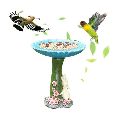 Fairy Garden Birdbath Table Garden Bird Bath Bowl Hummingbird Drinking Bowl