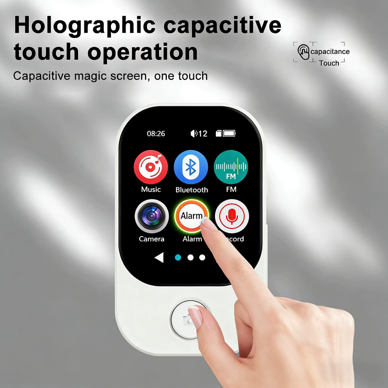 MP3/ MP4 Music Player, Supports Photo Taking & Video Recording, Bluetooth Connec