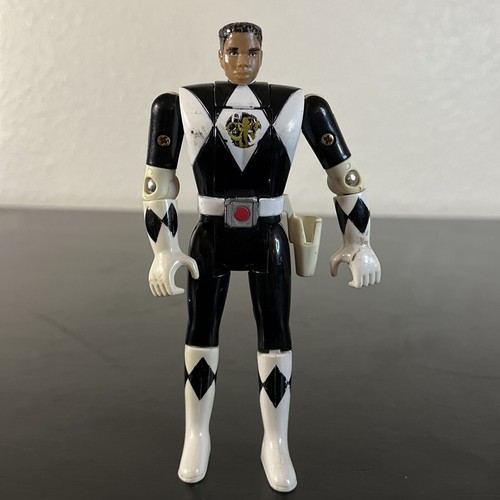 Figurine Mighty Morphin Power Rangers Black Ranger Zack Flip Head