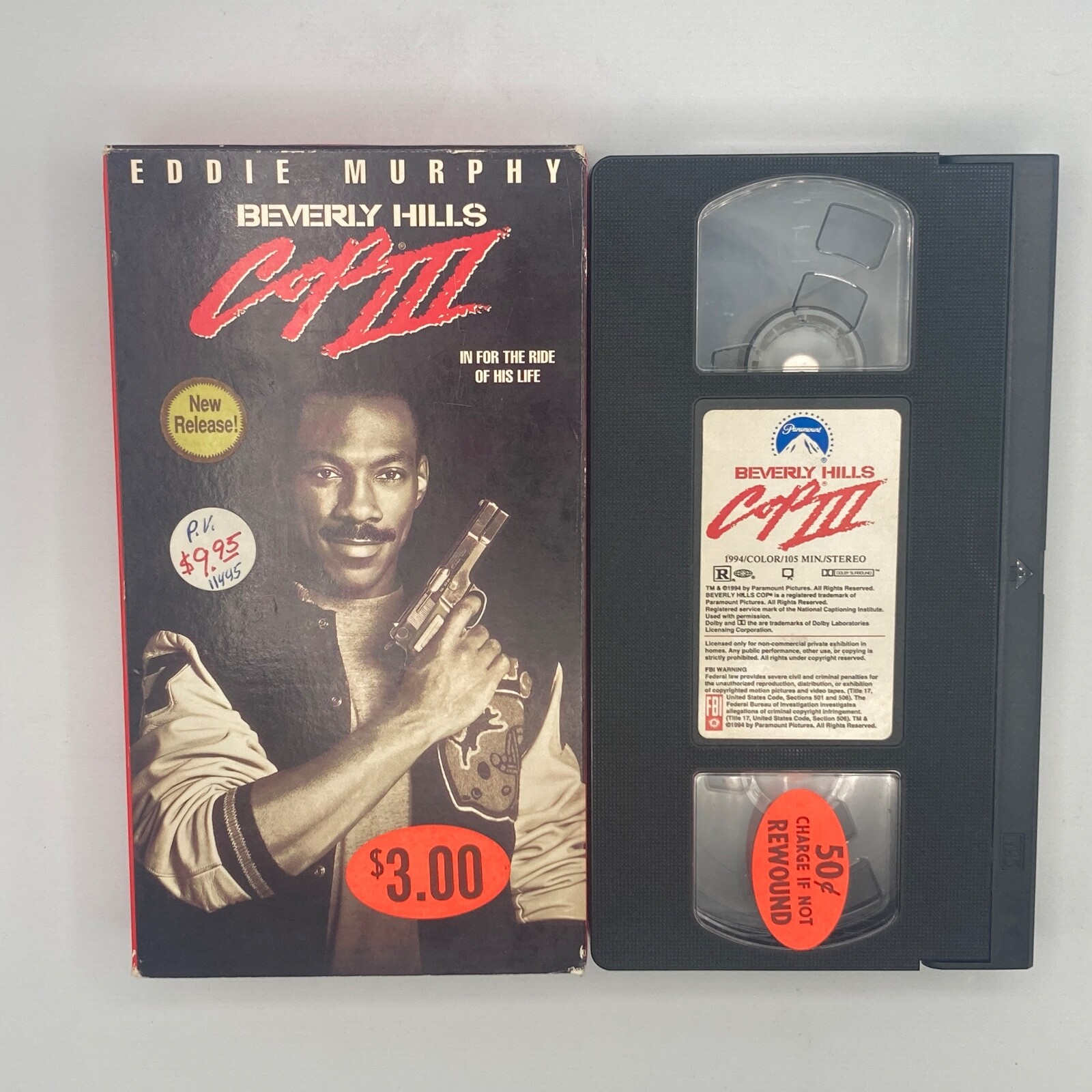 Beverly Hills Cop III (1994), VHS Movie, Paramount (1994), E
