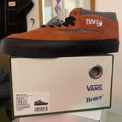 VANS Better Gift Shop x Half Cab VLT LX Burgundy - Size 10.5 SUPER RARE