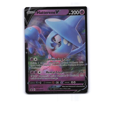 Pokemon Black Star #SWSH055 Hatterene V Full Art Foil Promo