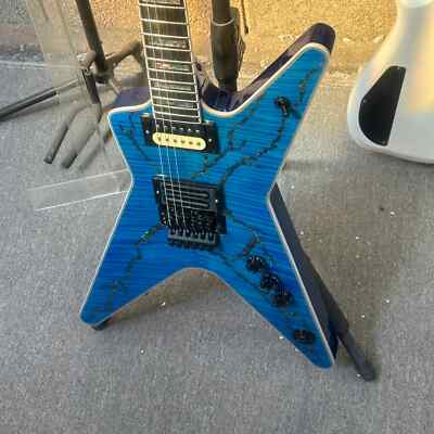 Factory Customized Blue Wash. Burn Dimebag ''Stealth'' Electric Guitar Cool Fast