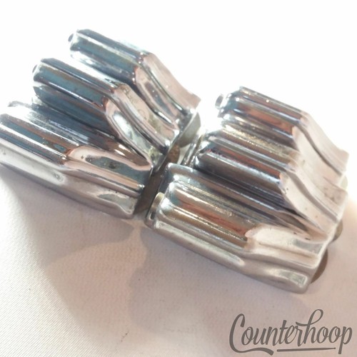 Rogers 6x Beavertail Tom Drum Lugs Chrome Powertone/Holiday 1st-Gen Cleveland 60