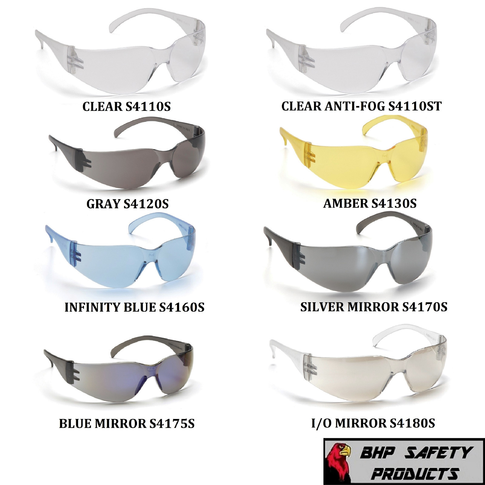 Ansi Z87+ Work Pyramex Intruder Safety Glasses