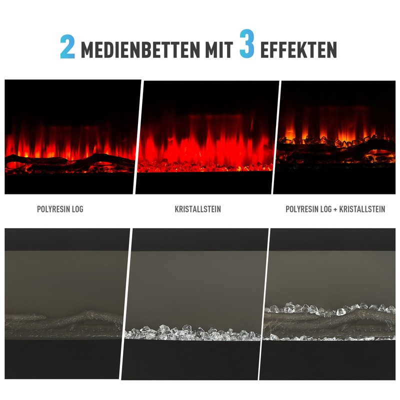 Standkamin Wandkamin Heizung Elektrokamin Ofen Kamin Kaminofen