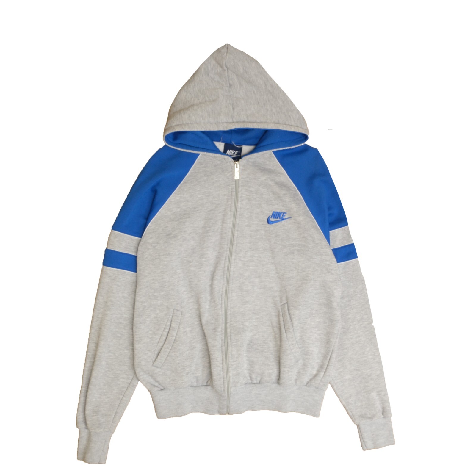 Vintage Fleece ICE Sweat Shirt サイズ02 Vintage Nike Sweatshirt Hoodie Size Large Gray Blue Full Zip