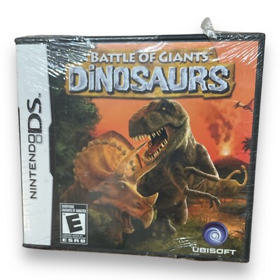 Battle of Giants: Dinosaurs (Nintendo DS, 2008) Complete With Manual Sealed