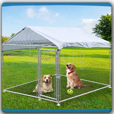 6.56x6.56 ft Outdoor Dog Kennel Pet Run House Shade Cage Pet Playpen Enclosure