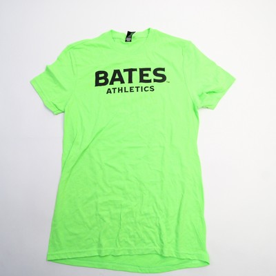 Bates Bobcats District Short Sleeve Shirt Men's Neon Green New