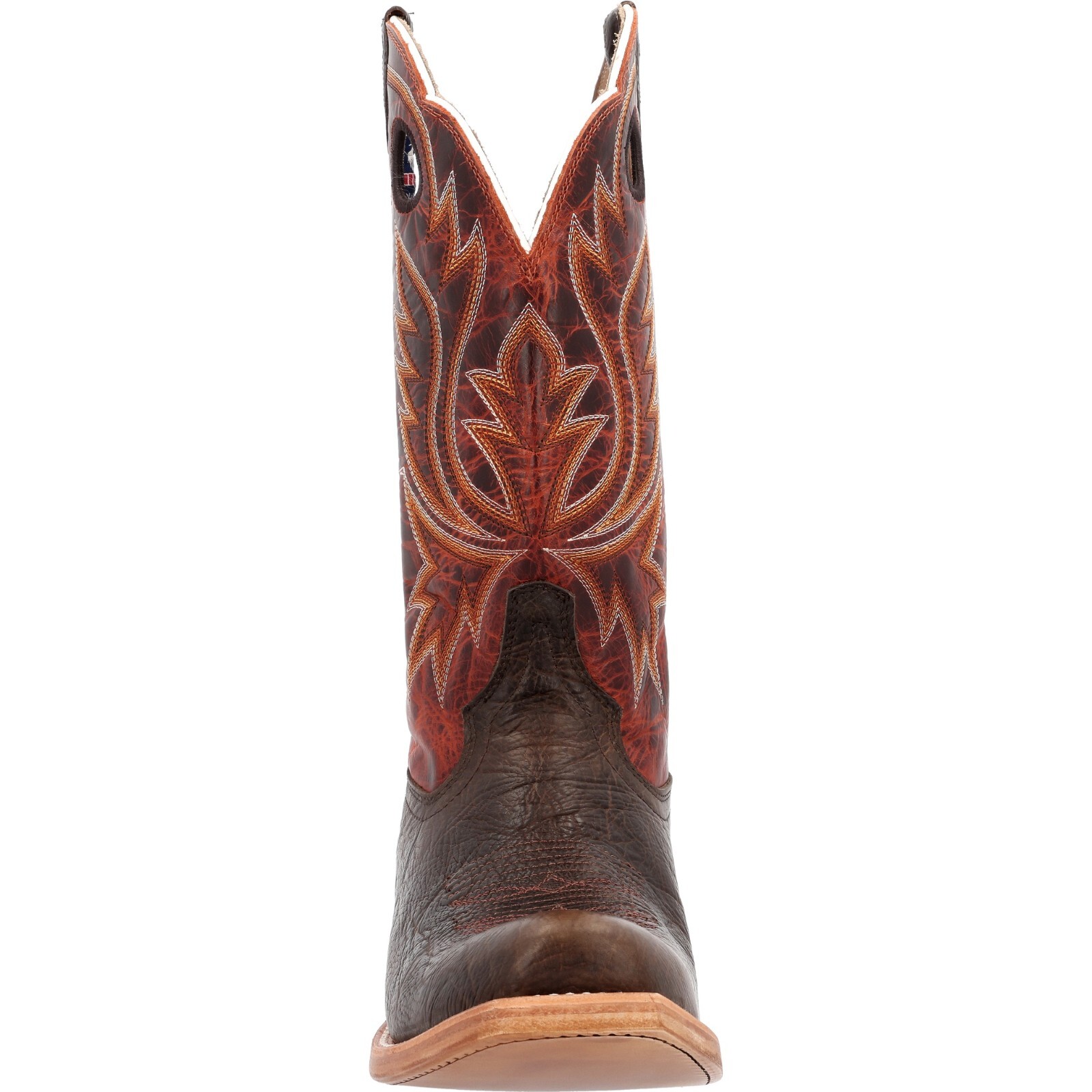 Pre-owned Durango Boots Durango® Men's Prca Collection Shrunken Bullhide Western Boots Ddb0464 - In Nicotine And Burnt Sienna