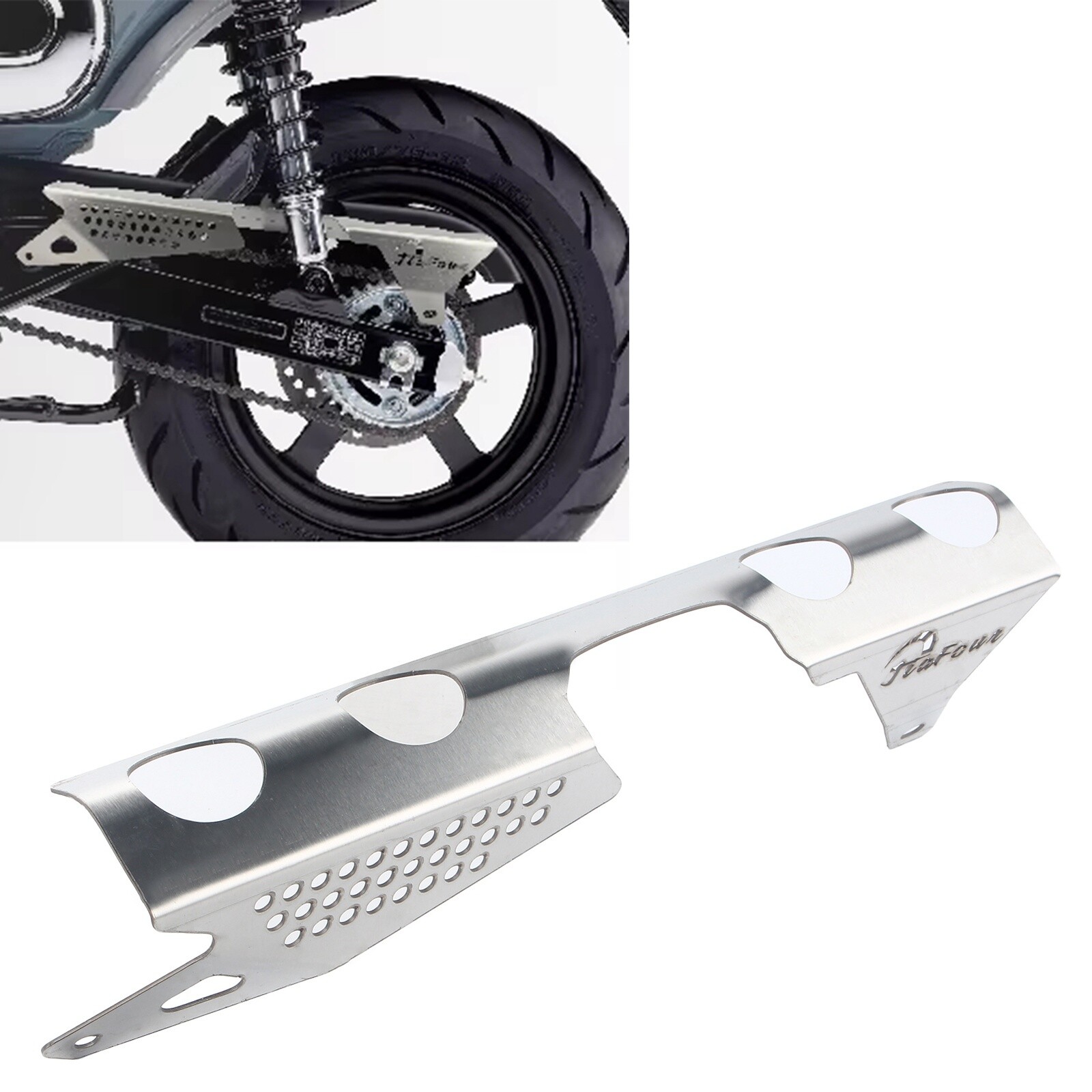 Dream Silver Sprocket Chain Guard Cover Protector For Honda DAX 125