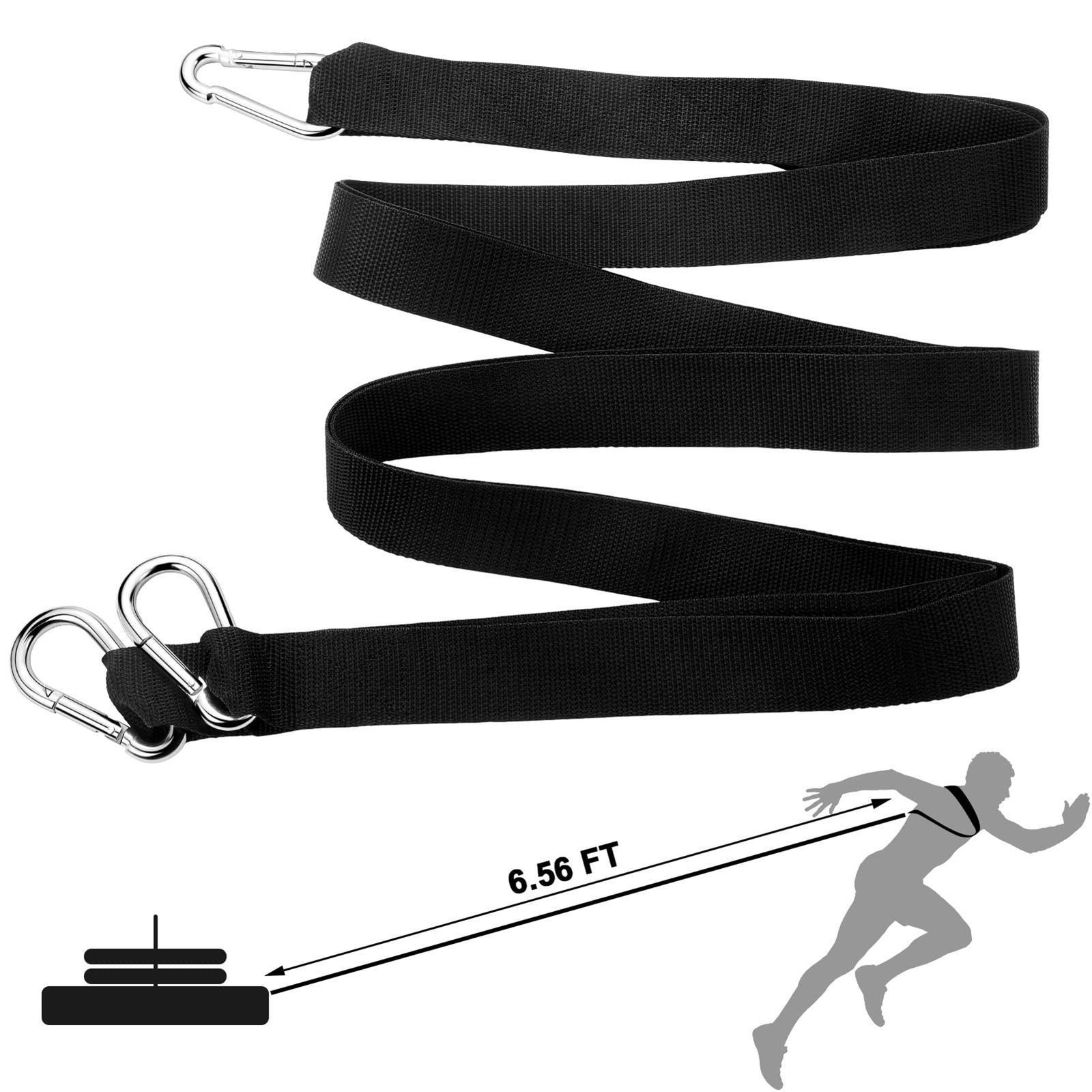 Weighted Training Waist Belt Tire Drag Waist Belt Portable Exercise Belt Puller