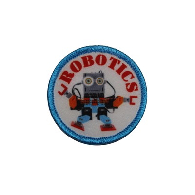 Robotics Printed Iron On Patch - Science Club Fun Boys Girls 131-L