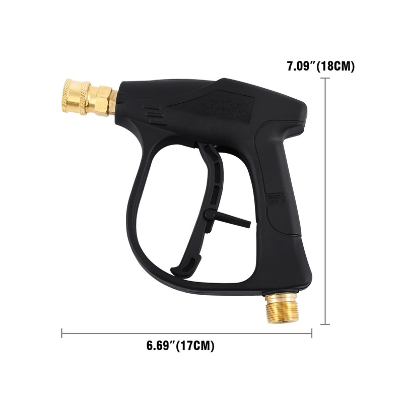 3000PSI High Pressure Washer Gun For Car Karcher Foam Spray Power Short Wand