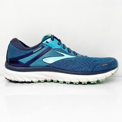 Brooks Womens Adrenaline GTS 18 1202681B495 Синие Кроссовки Кроссовки Размер 10 B, Синий, Adrenaline GTS 18