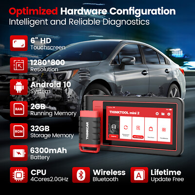 Thinktool Mini 2 OBD2 Scanner All System Diagnostic Tool Code Reader IMMO TPMS