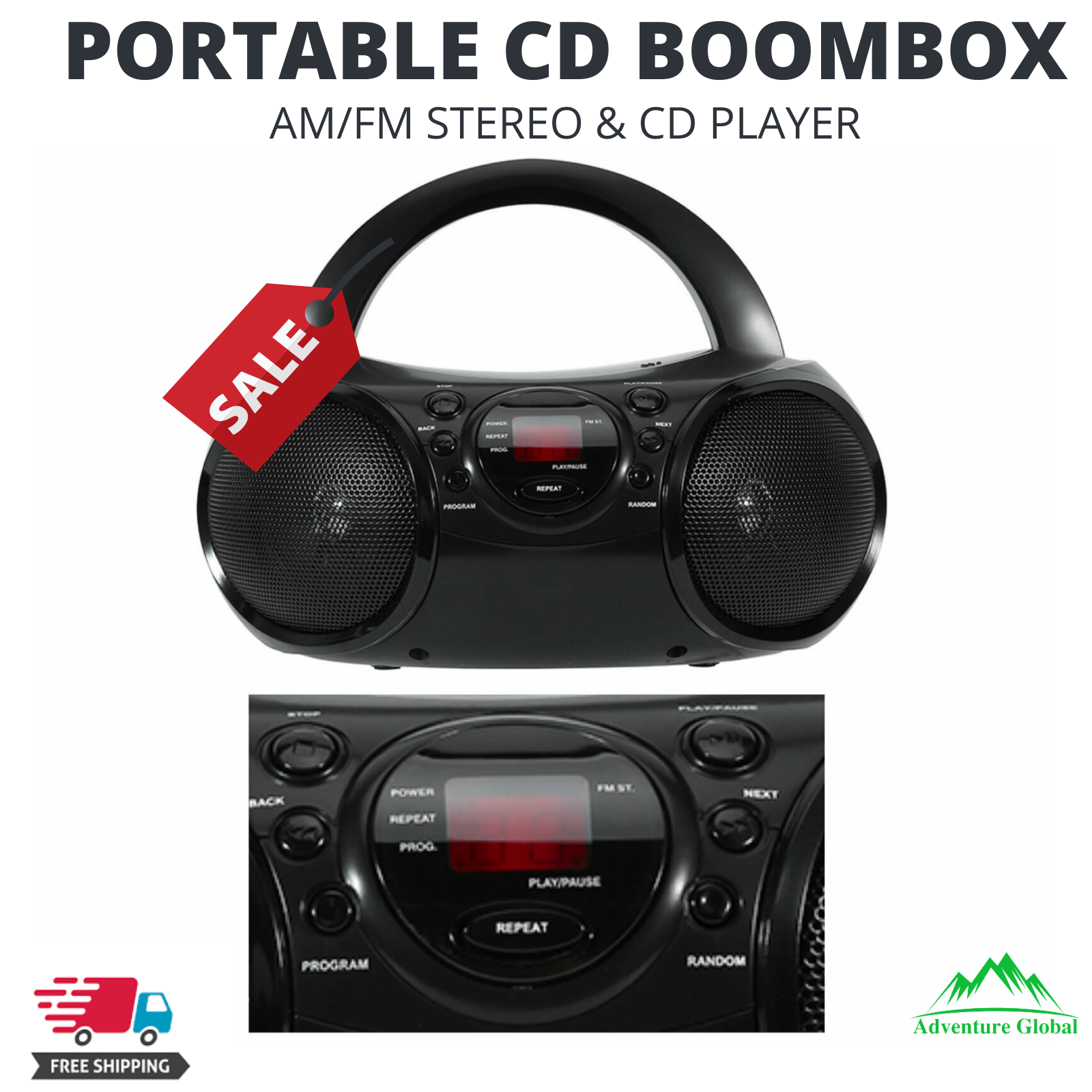 anko bluetooth stereo with cd