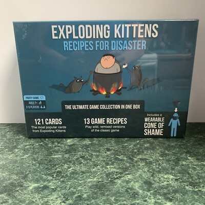 Exploding Kittens Deluxe Recipes for Disaster Ultimate Collection + Party Pack