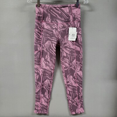 Body Glove Small Contrast Pink Athletic Legging Media Pocket Active Sports Yoga