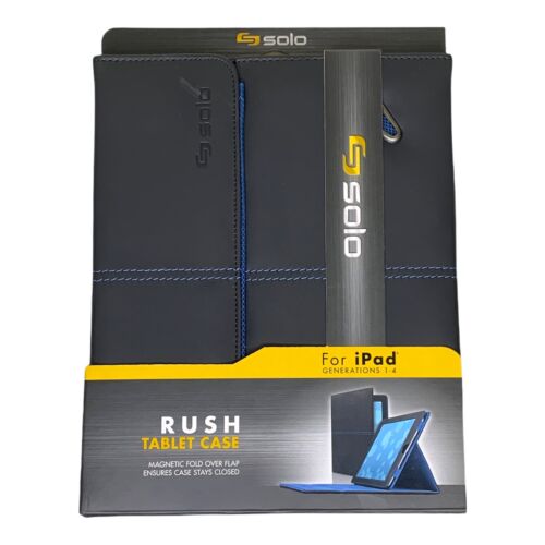 Solo New York TCC222-4/20 Rush Folio for 9.7" iPad, Black/Bl