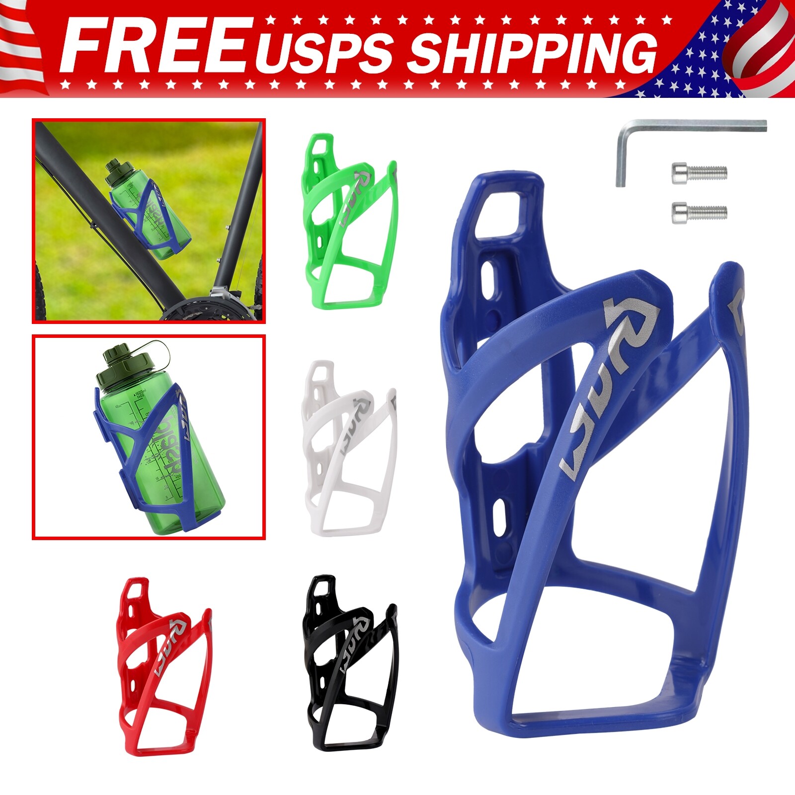Bike Water Bottle Cages Universal Mount Handlebar Bicycle Water Bottle Holder