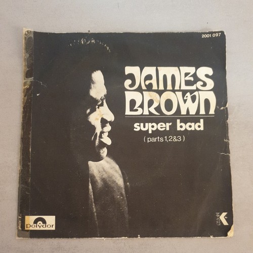 James Brown 2枚 James Brown Super Bad Part 1 & 2 & 3 Polydor 45 France Press