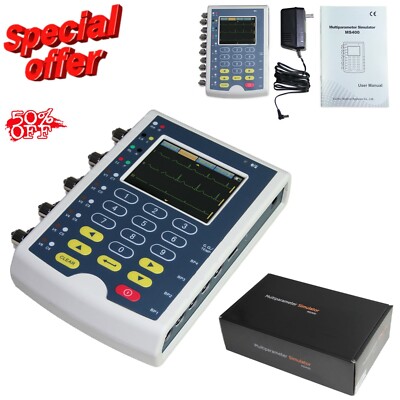 Contec New Portable Multiparameter Patient Simulator Touch ECG Simulator MS400
