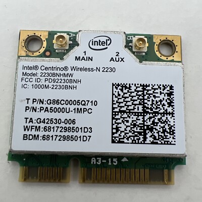 Genuine Intel Centrino Wireless-N 2230 PCIe Mini Wifi Card 04W3765