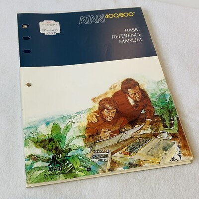 Vintage Atari 400/800 Personal Computer Basic Reference Manual 1980 Loose Leaf