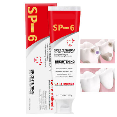 1pc Sp-6 Probiotic Brightening Toothpaste, Deep Cleaning Care Toothpaste 