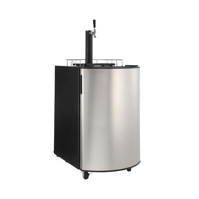 Beer Kegerator, Single Tap Draft Beer Dispenser, Full Size Keg Refrigerator W...