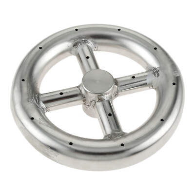 6'' Round 304 Stainless Burner Ring for Natural Gas & Propane Fireplace Fire Pit