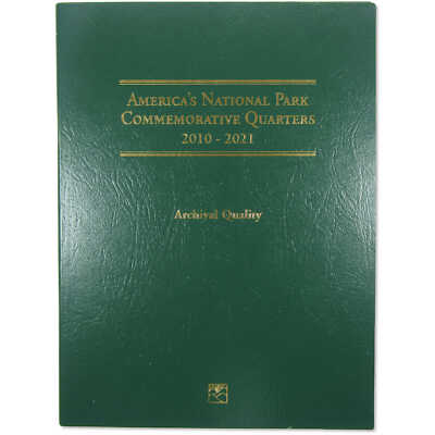 2010-2021 National Park Quarter 56 Coin Set BU Clad 25c with Folder