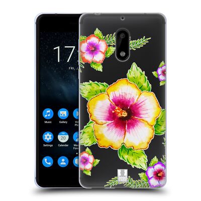 HEAD CASE DESIGNS WATERCOLOURED FLORALS SOFT GEL CASE FOR NOKIA PHONES 1