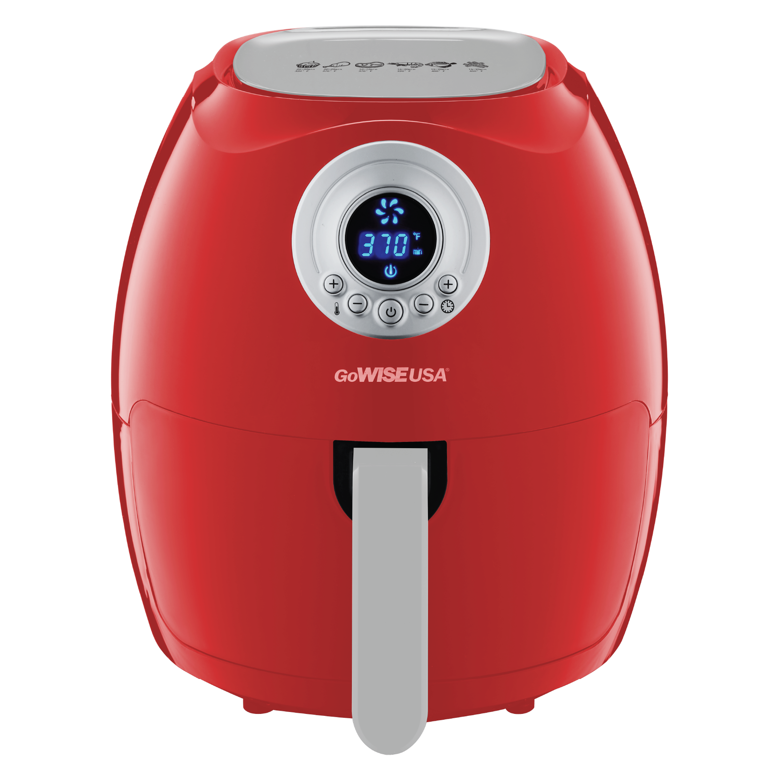 GoWISE USA GW22933 3.7 Quart Digital Air Fryer - Red