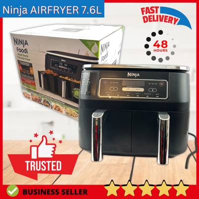 NEW Ninja AF300UK 7.6L Foodi Dual Zone Air Fryer 2 Drawers 6