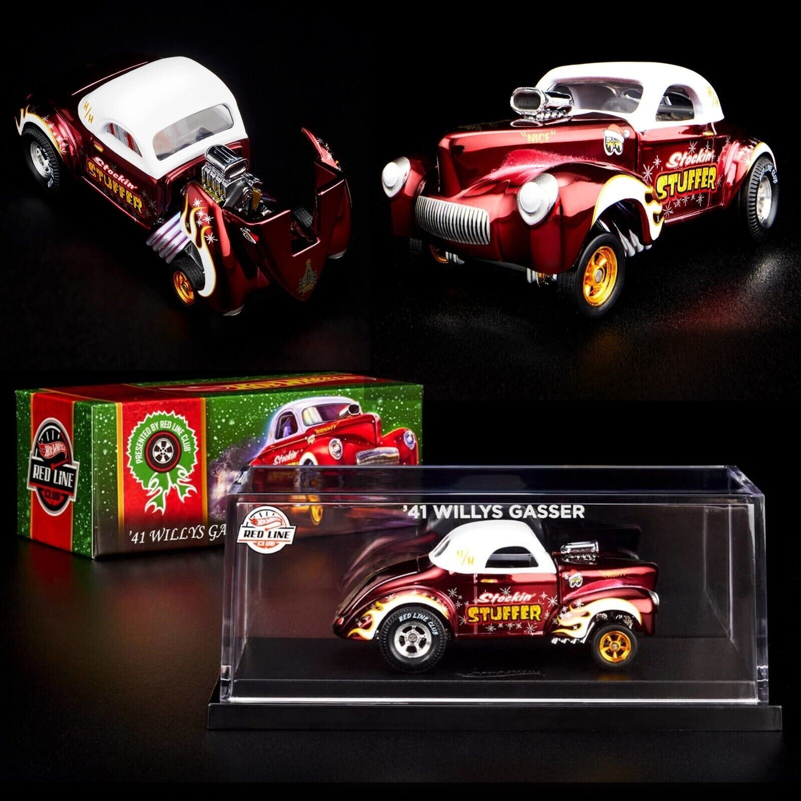 ‘41 WILLYS GASSER レッドラインクラブ RLC ホットウィール Hot Wheels Red Line Club RLC Exclusive '41 Willys Gasser