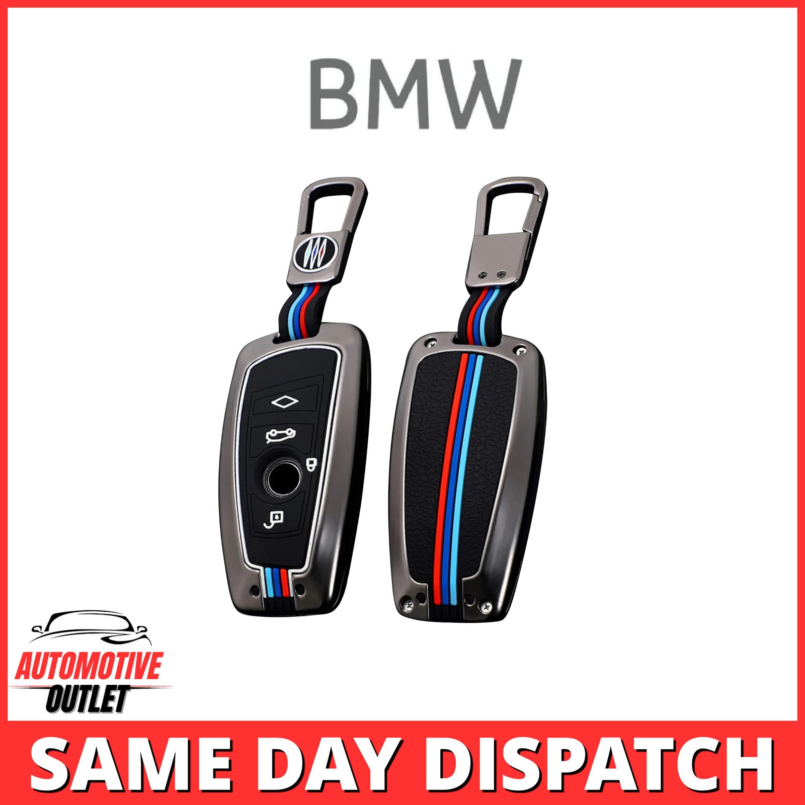 LUMINOUS ALLOY CAR KEY FOB CASE COVER FOR BMW 2 3 5 6 7 SERIES X1 X2 X3 X4 X5 M5