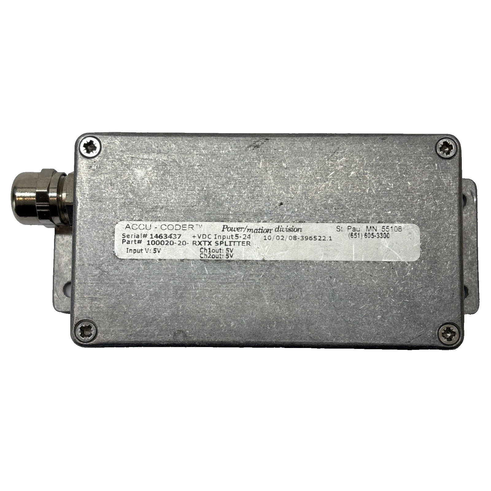 Accu-Coder 100020-20 RXTX Splitter Differential 5V Encoder Signal Splitter