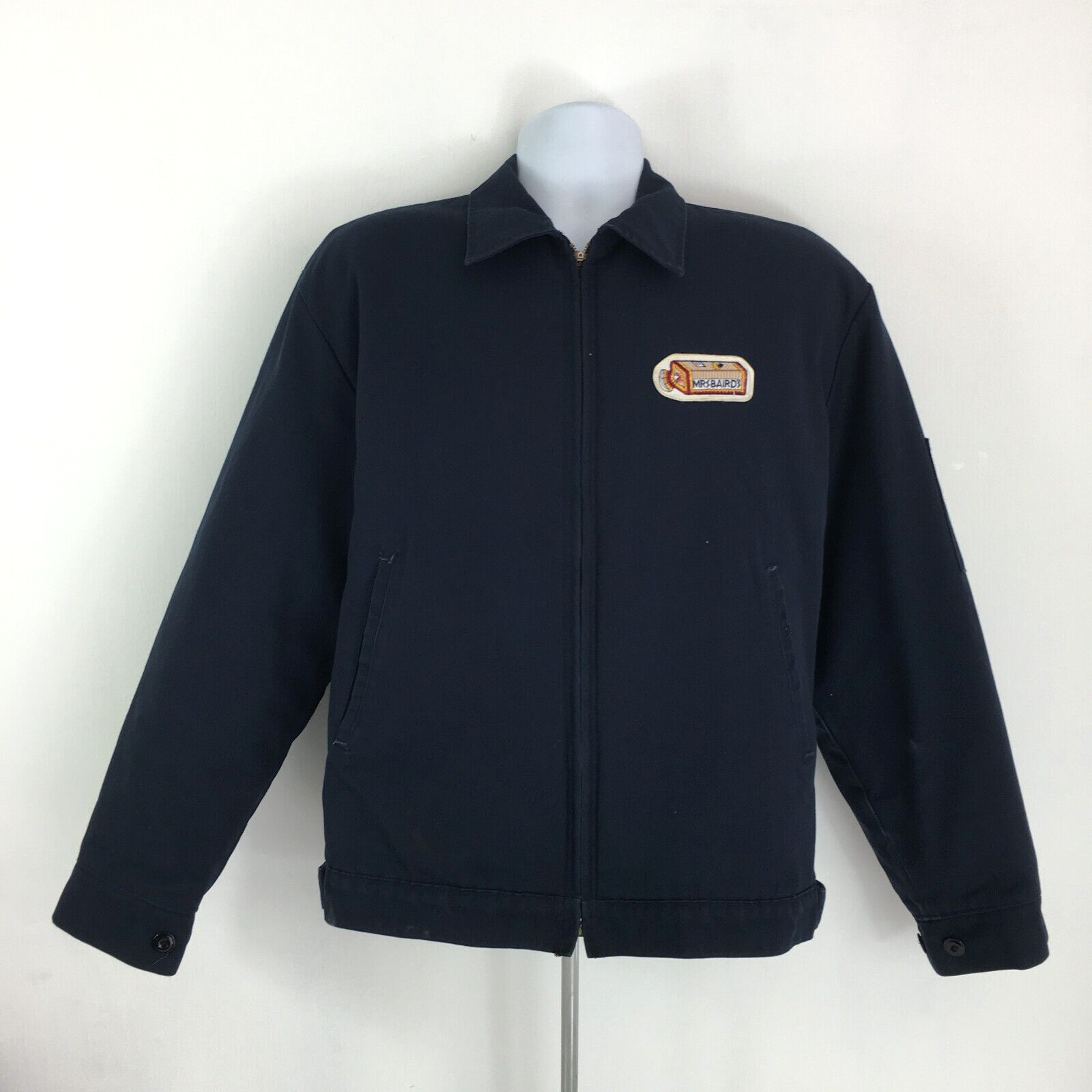 Red Kap Quilted Lined Work Jacket Mens Medium Full Zip Mechanic Workwear
