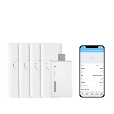 THIRDREALITY Smart Switch 4 Pack with Zigbee Hub - 4 Smart Switch and 1 Hub,T...
